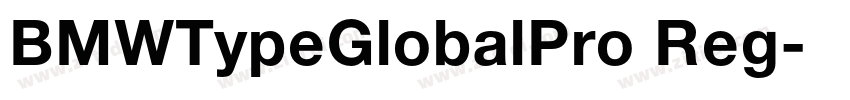 BMWTypeGlobalPro Reg字体转换